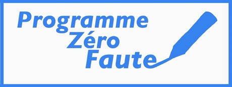Programme ZÉRO FAUTE